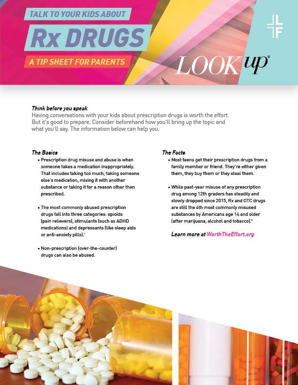 Talk to your teen about Rx Drugs